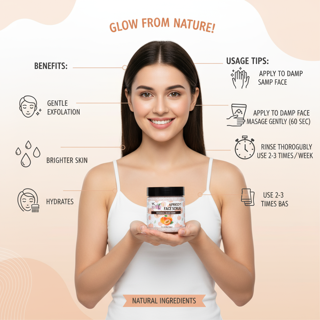 Apricot Glow Face Scrub – Smooth, Radiant Skin in Every Use - Image 4
