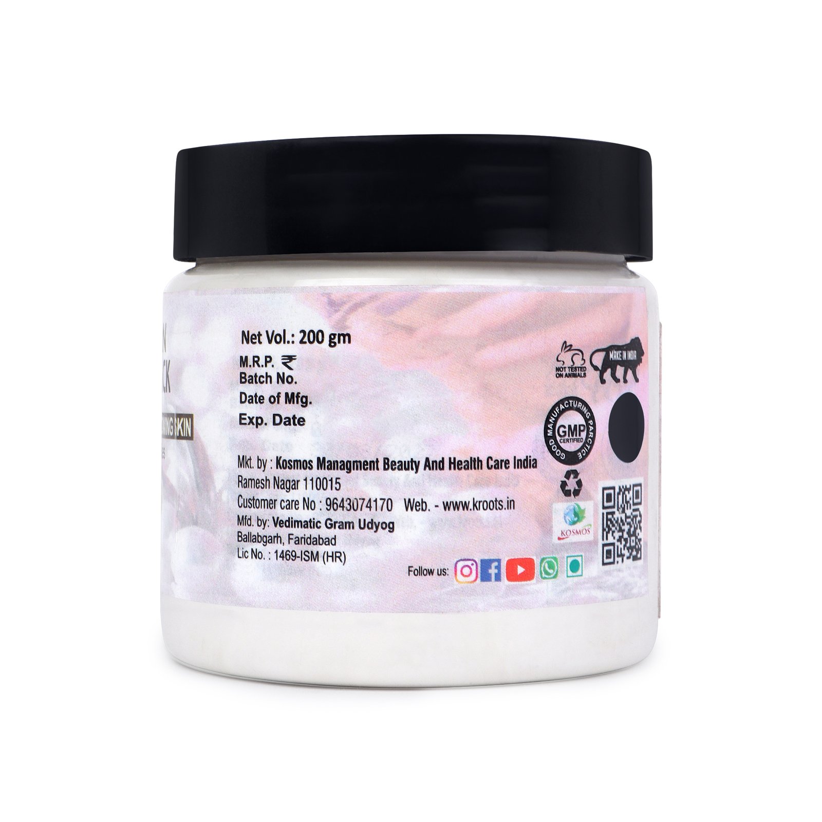 K Roots Herbal D-Tan Face Pack | Skin Brightening & Tan Removal Face Pack | Reduces Dark Circles & Enhances Natural Glow | For All Skin Types - Image 2