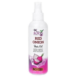 K Roots Herbal Red Onion Hair Oil with Natural Onion Extract | Hair Strengthening Oil | 200ml